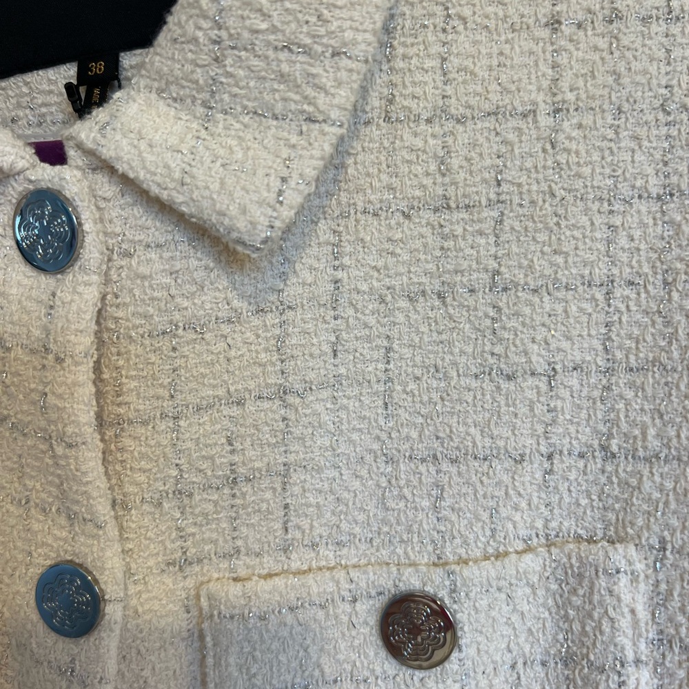 MAJE VILLONI CROP TWEED JACKET - Picture 4 of 6